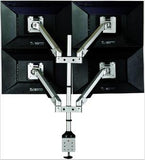 Iris Flat Screen Gas Lift Monitor Arm - Quad - Desktop Power