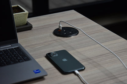 Punto - Powered Desk Grommet - Desktop Power
