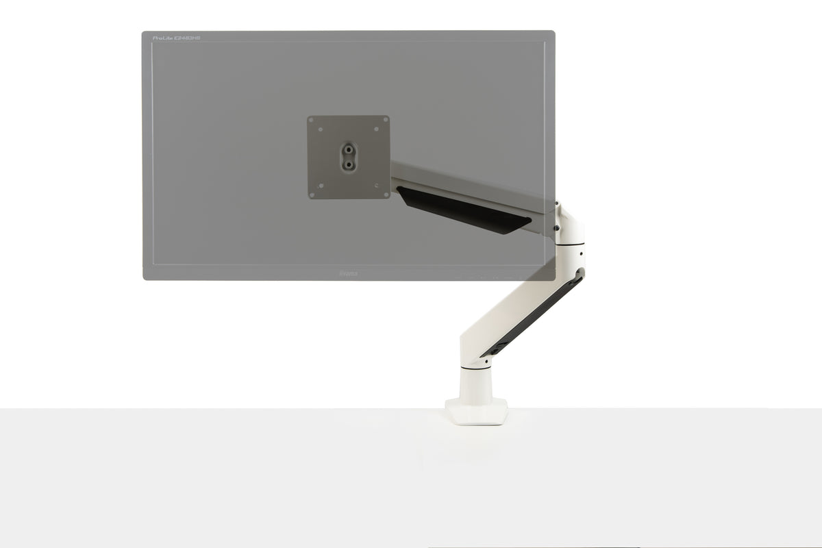 Iris Flat Screen Gas Lift Monitor Arm - Single - Desktop Power