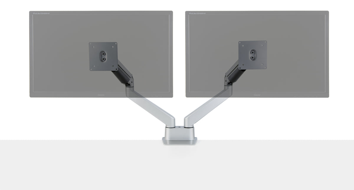 Iris Flat Screen Gas Lift Monitor Arm - Double - Desktop Power