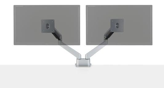 Iris Flat Screen Gas Lift Monitor Arm - Double - Desktop Power