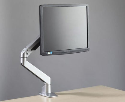 Iris Flat Screen Gas Lift Monitor Arm - Single - Desktop Power