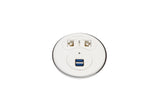 Punto - USB Charging and 2 x Cat6 Couplers - Clearance - Desktop Power