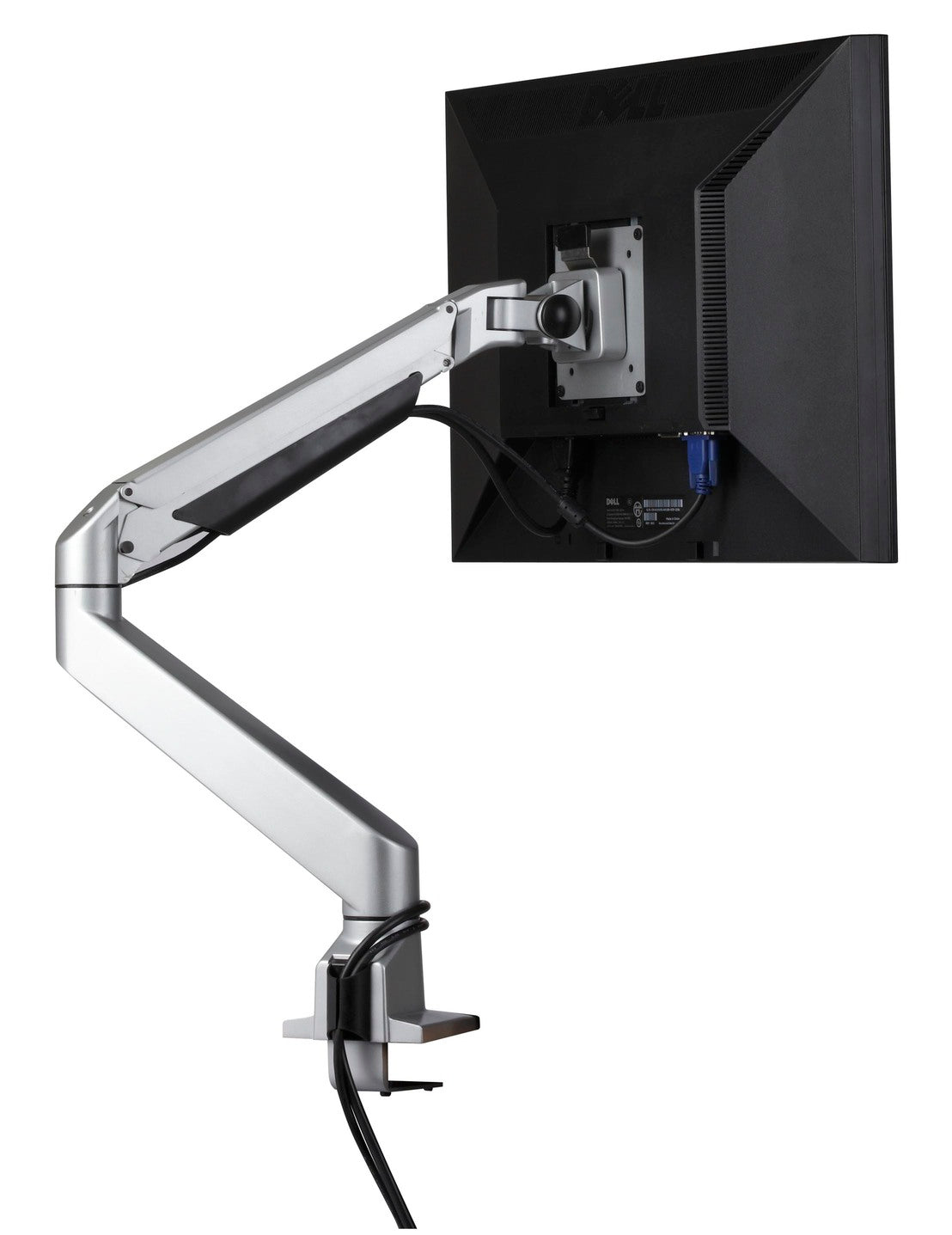 Iris Flat Screen Gas Lift Monitor Arm - Single - Desktop Power