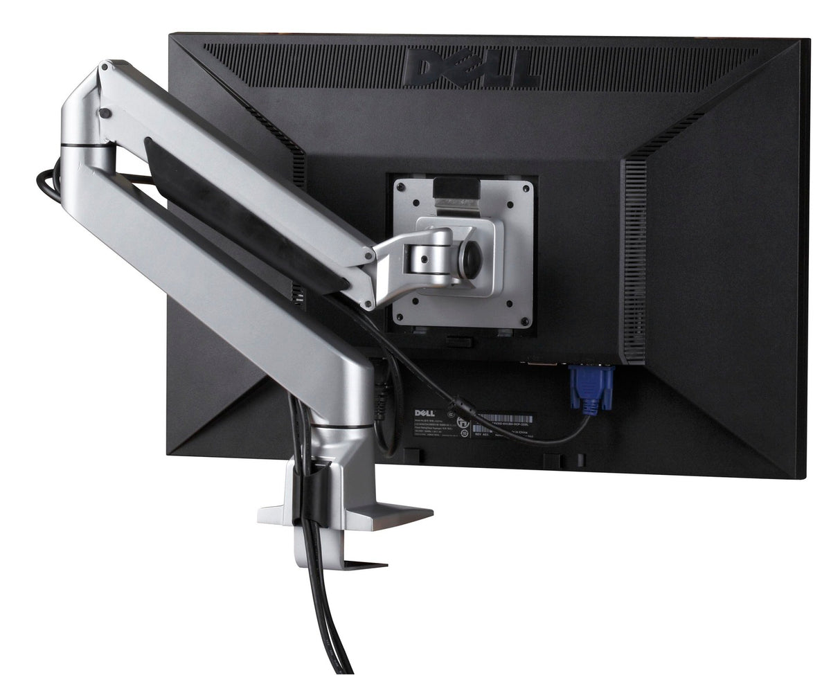 Iris Flat Screen Gas Lift Monitor Arm - Single - Desktop Power